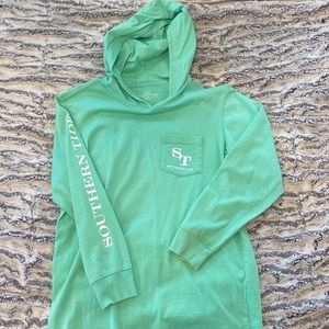 Boys, size M, 100% cotton, hooded T. Gently worn.